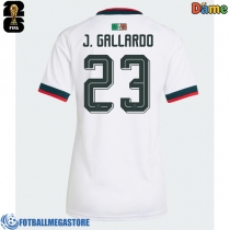 Fotballdrakt Dame Mexico Jesus Gallardo #23 Bortedrakt VM 2026 Kortermet